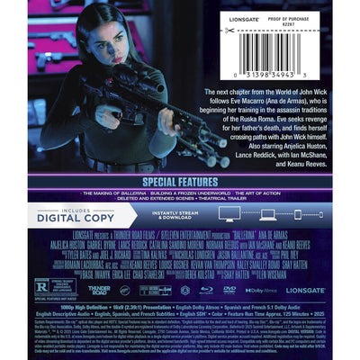 Балерина (2025) (англ. язык) (Blu-ray + DVD)