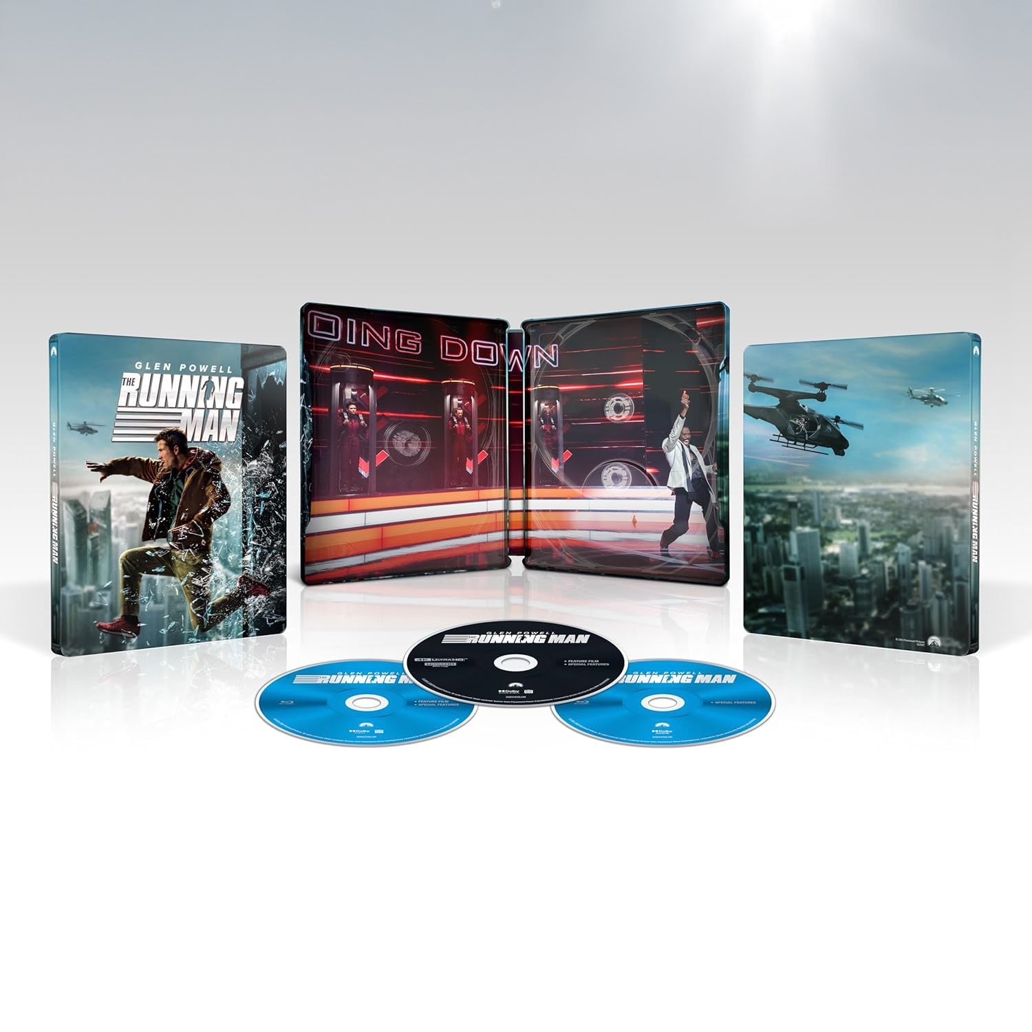 Бегущий человек (2025) (англ. язык) (4K UHD + Blu-ray) Steelbook