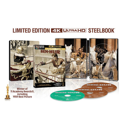 Бен-Гур (1959) (англ. язык) (4K UHD + Blu-ray) Steelbook