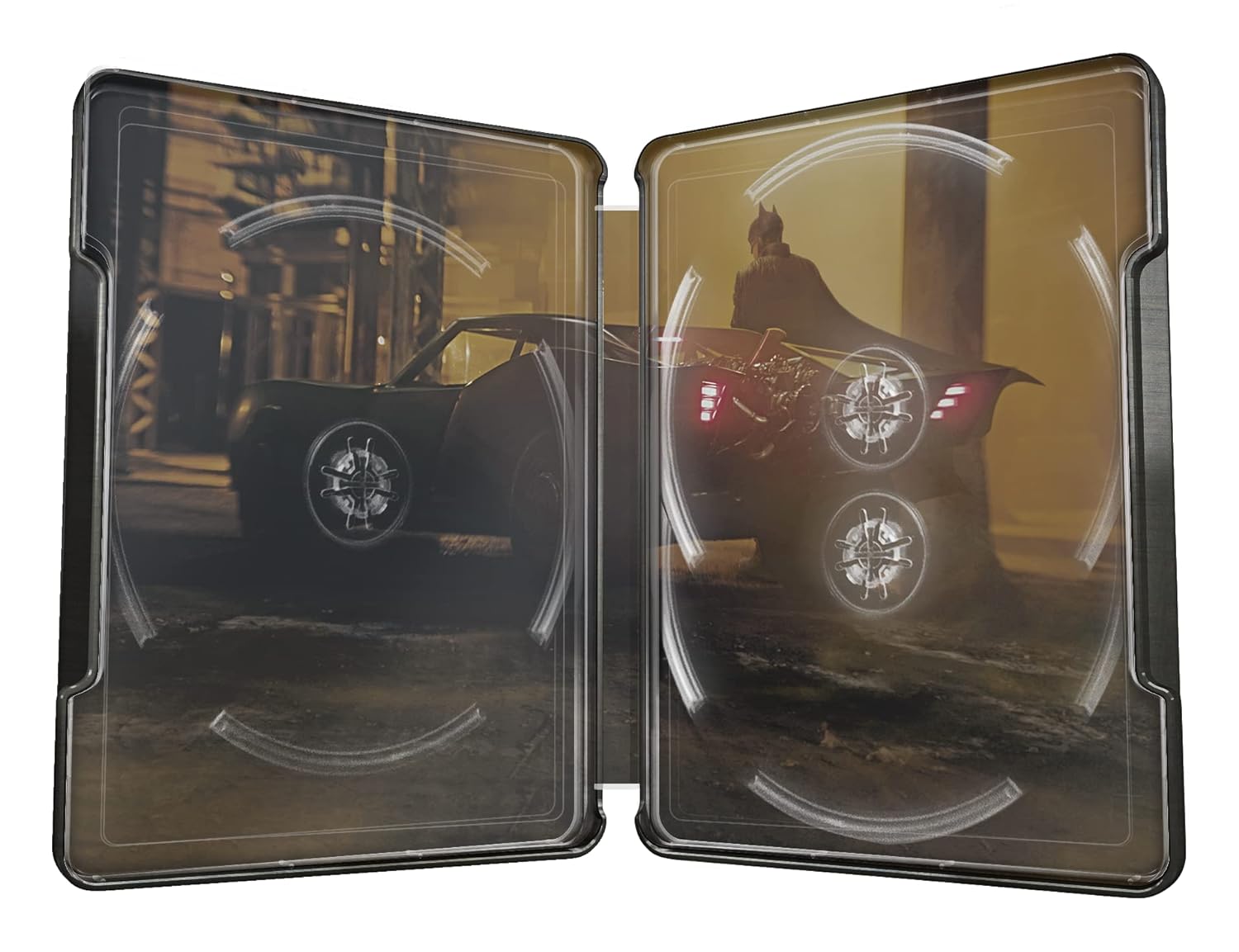 Бэтмен (2022) (англ. язык) (4K UHD + 2 Blu-ray) Steelbook Batmobile Tail Lights