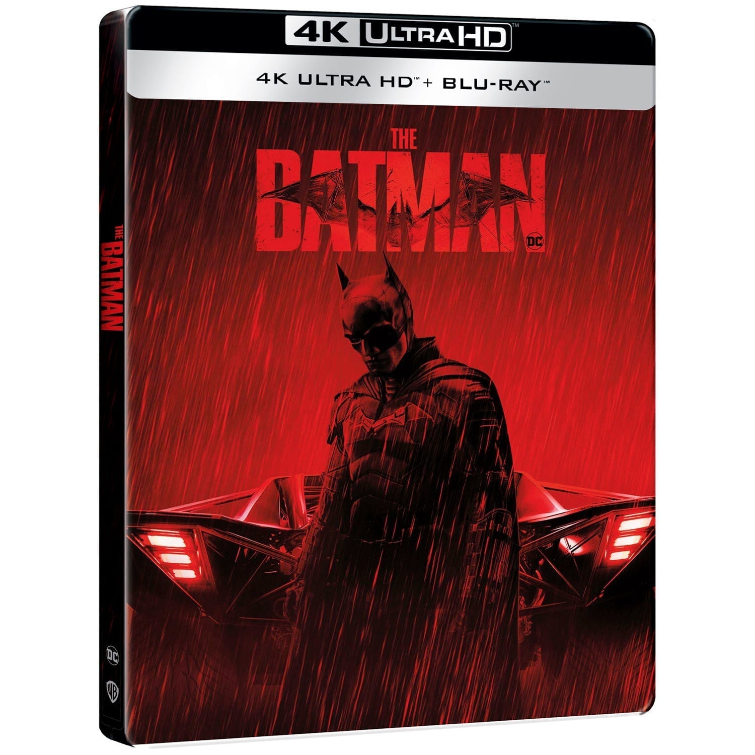 Бэтмен (2022) (англ. язык) (4K UHD + 2 Blu-ray) Steelbook Batmobile Tail Lights