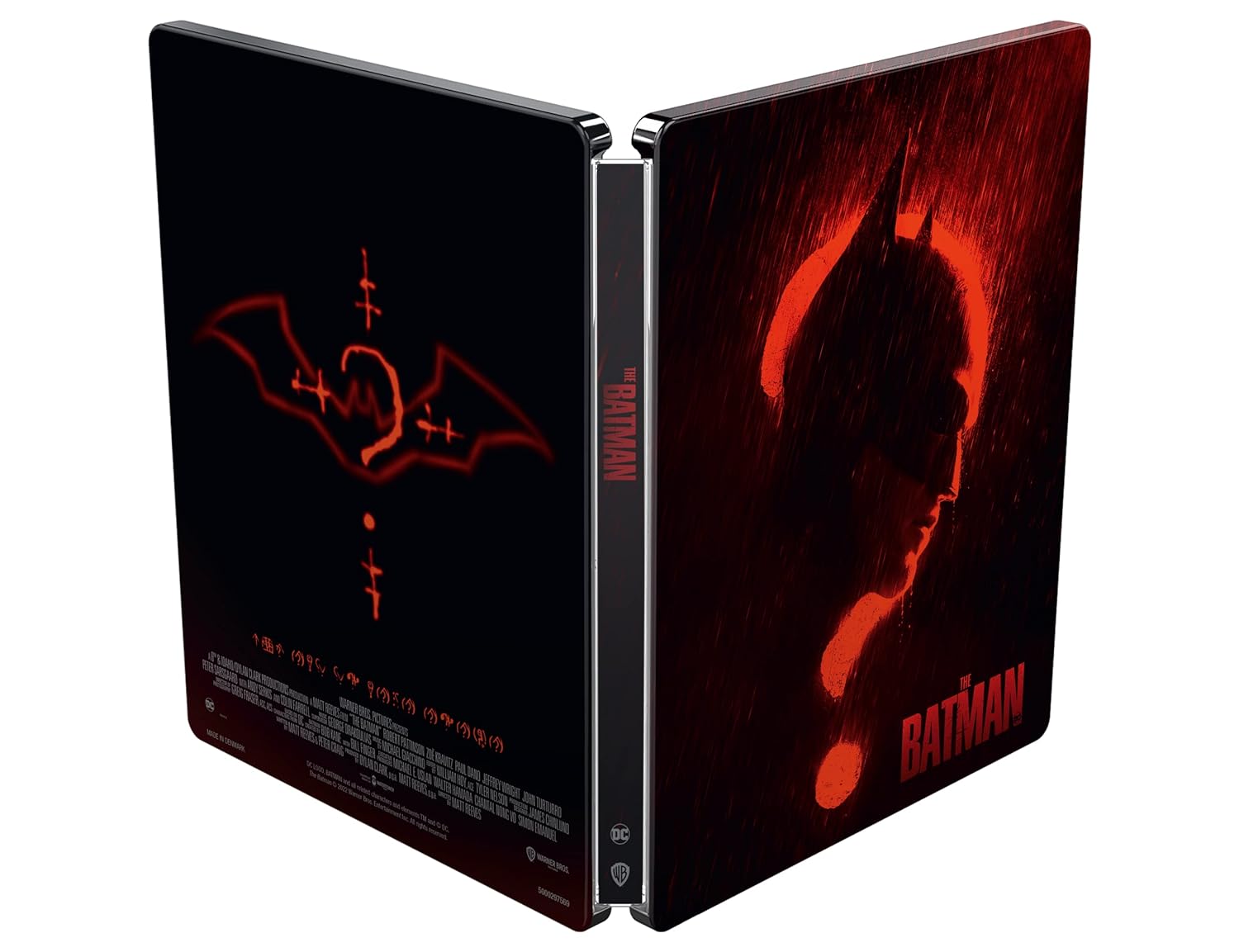 Бэтмен (2022) (англ. язык) (4K UHD + 2 Blu-ray) Steelbook Red Question Mark