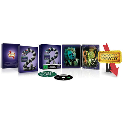 Битлджус: 2 фильма (1988-2024) (англ. язык) (4K UHD Blu-ray) Steelbook Premium Collector's Edition Includes Exclusive Betelgeuse Light-Up Sign