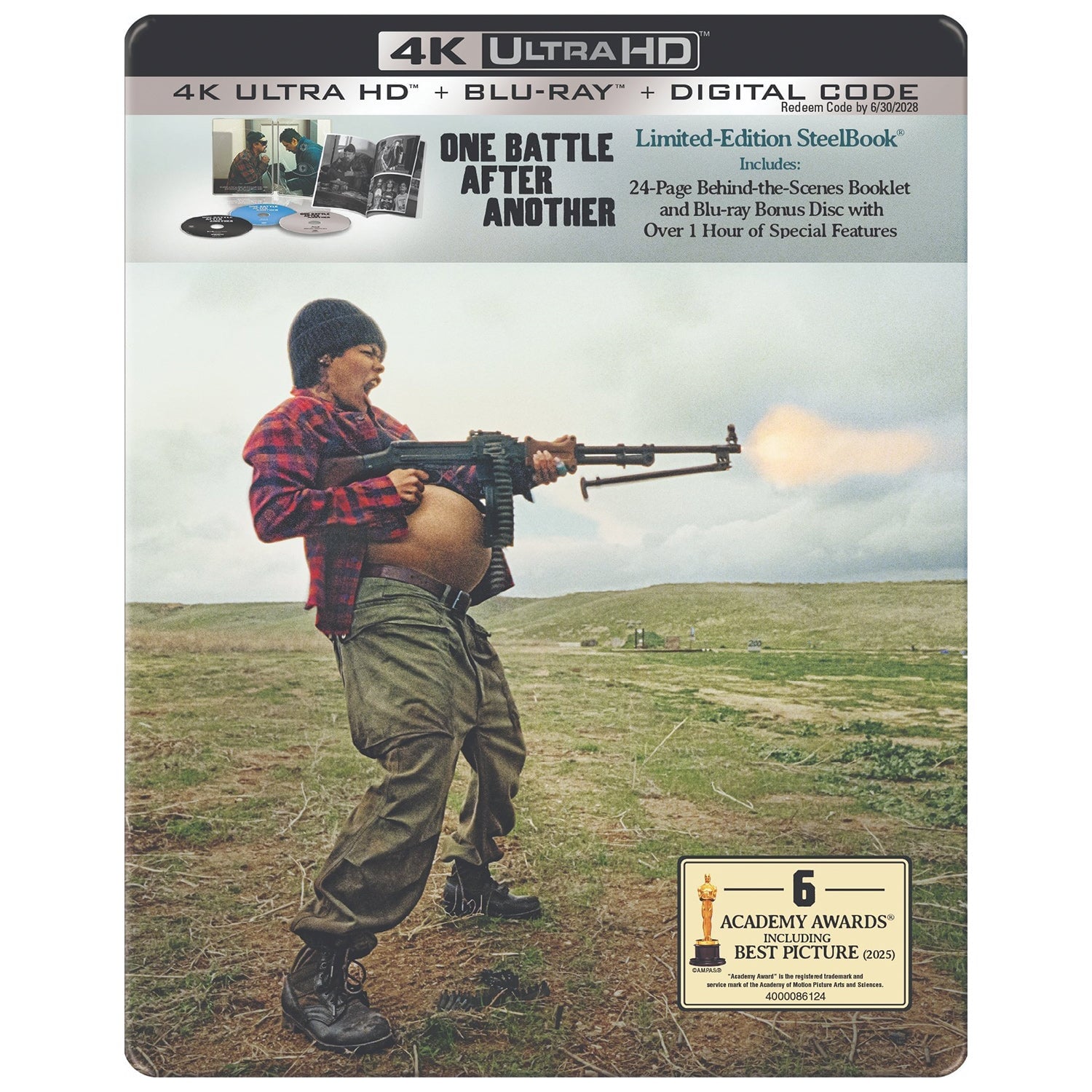 Битва за битвой (2025) (англ. язык) (4K UHD + Blu-ray + Бонусный диск) Steelbook