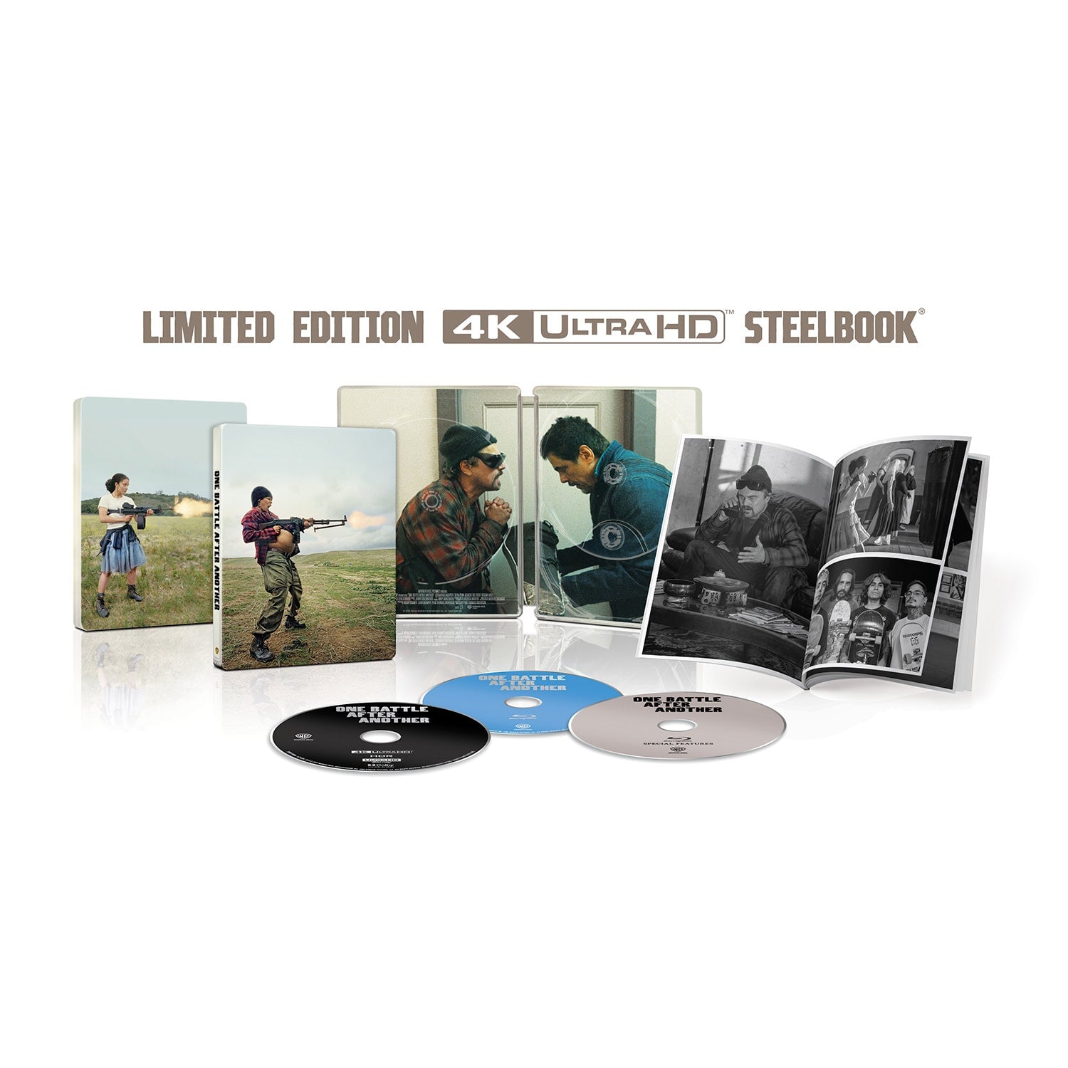 Битва за битвой (2025) (англ. язык) (4K UHD + Blu-ray + Бонусный диск) Steelbook