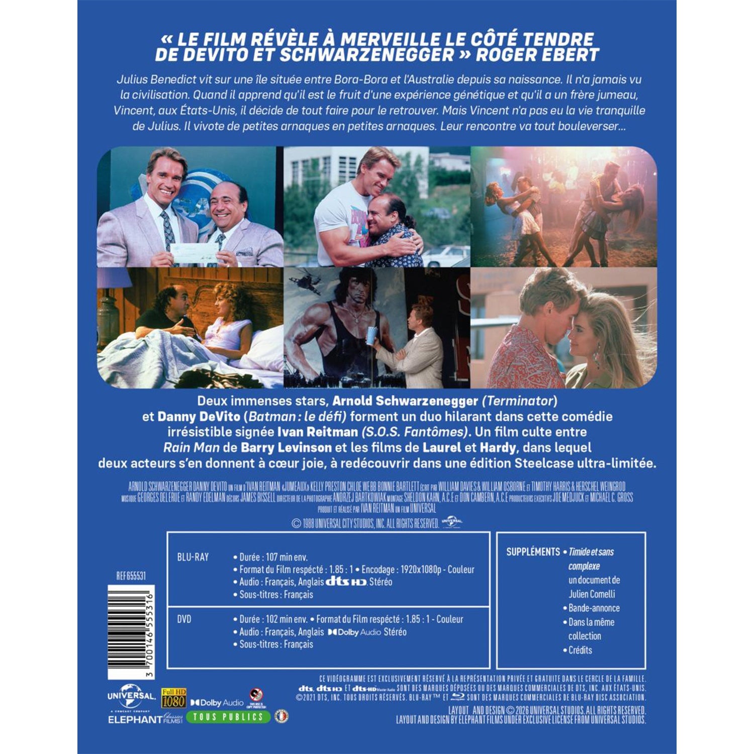 Близнецы (1988) (англ. язык) (Blu-ray + DVD) Steelcase
