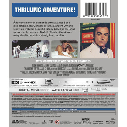Бриллианты навсегда (1971) (англ. язык) (4K UHD Blu-ray)