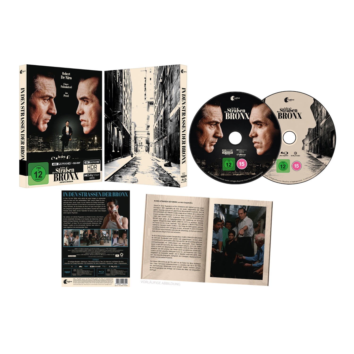Бронкская история (1993) (англ. язык) (4K UHD + Blu-ray) Limited Mediabook Edition (Cover A)