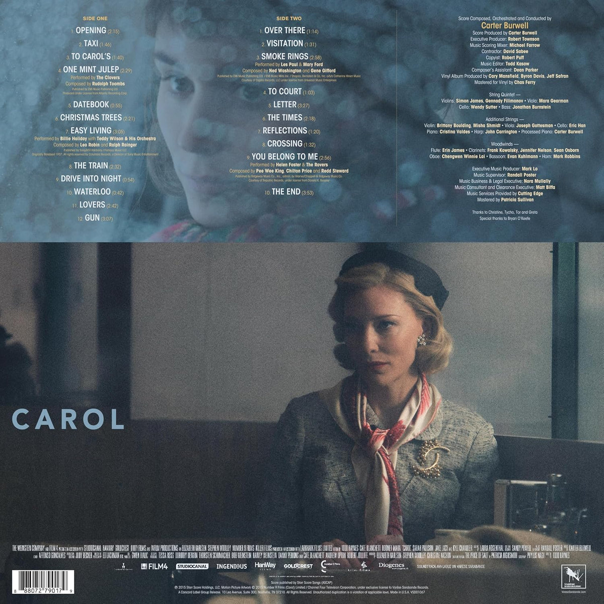 Carol (Original Motion Picture Soundtrack) (12" Vinyl LP)