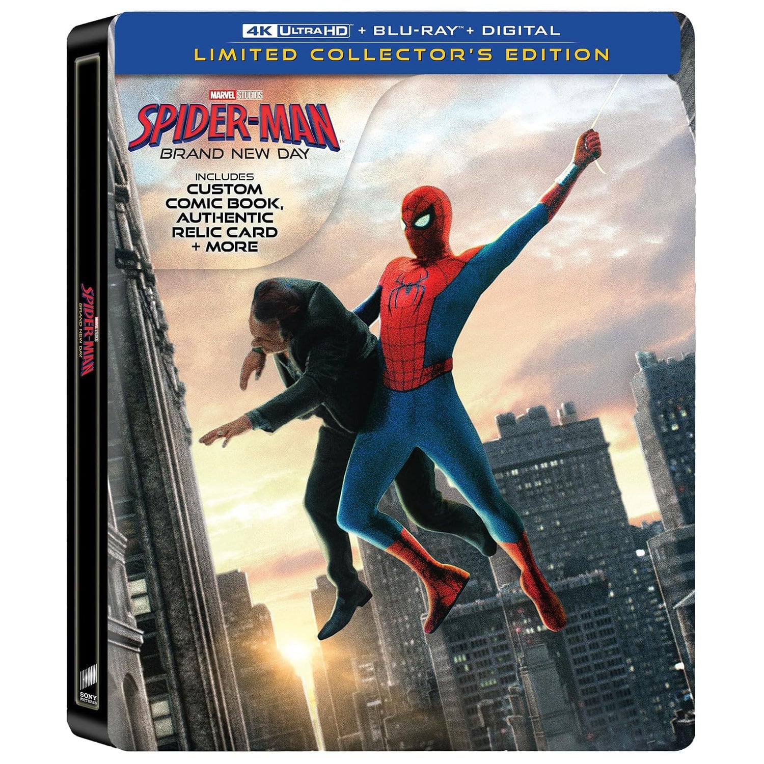 Человек-паук: Новый день (2026) (англ. язык) (4K UHD + Blu-ray) Steelbook Limited Collector's Edition