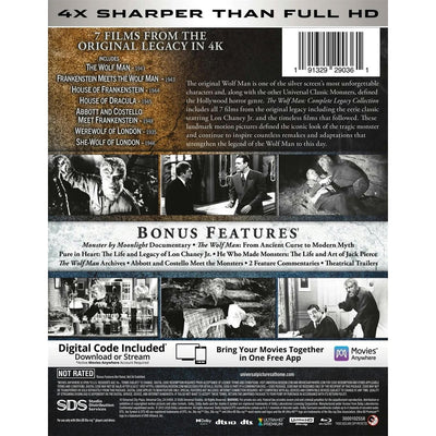 Человек-волк: Коллекция фильмов (1935-1948) (англ. язык) (4K UHD Blu-ray)