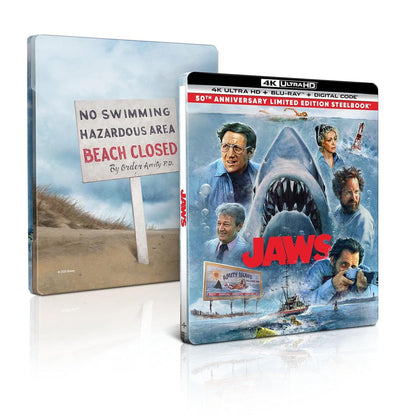 Челюсти (1975) (англ. язык) (4K UHD + Blu-ray) [50th Anniversary Edition] Steelbook