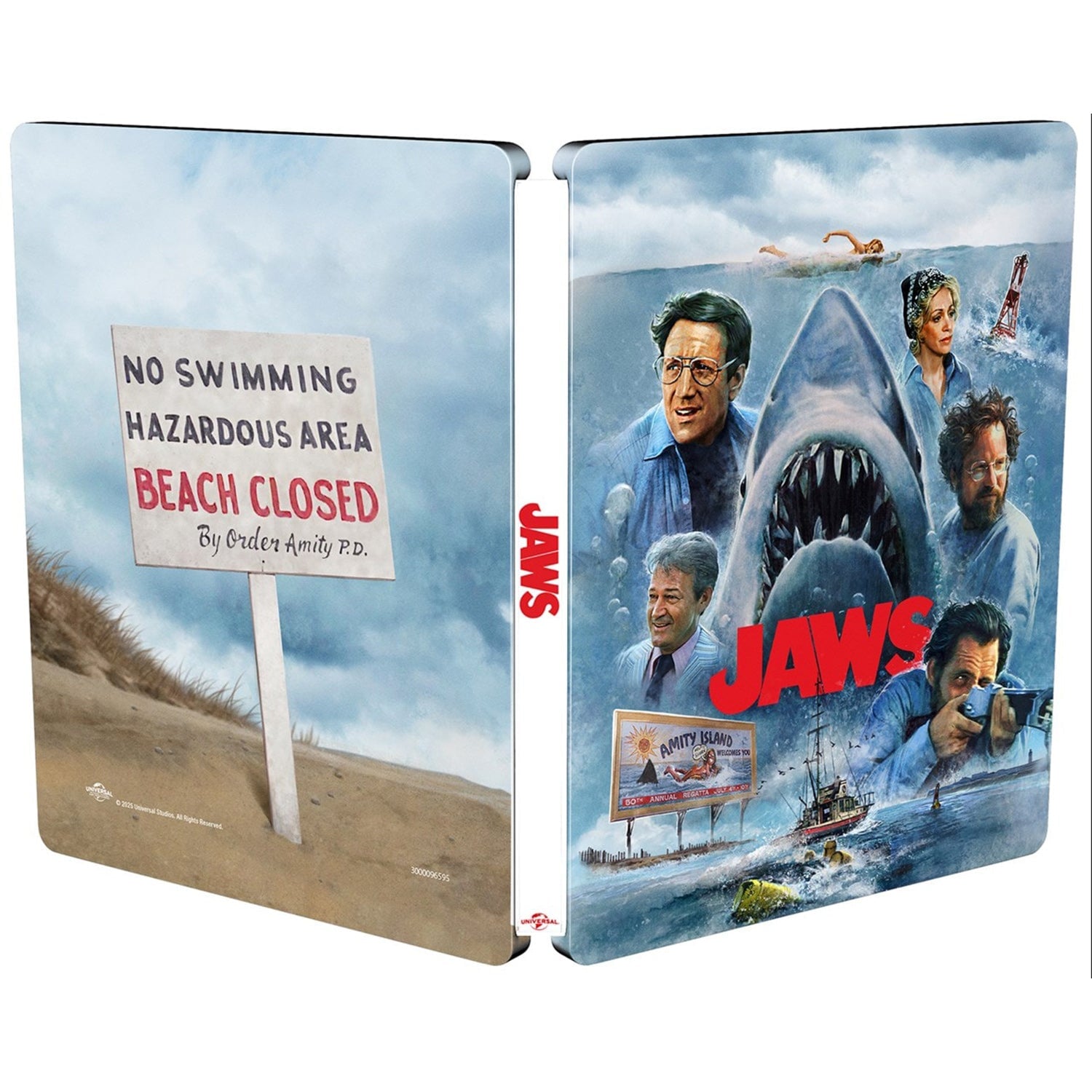 Челюсти (1975) (англ. язык) (4K UHD + Blu-ray) [50th Anniversary Edition] Steelbook
