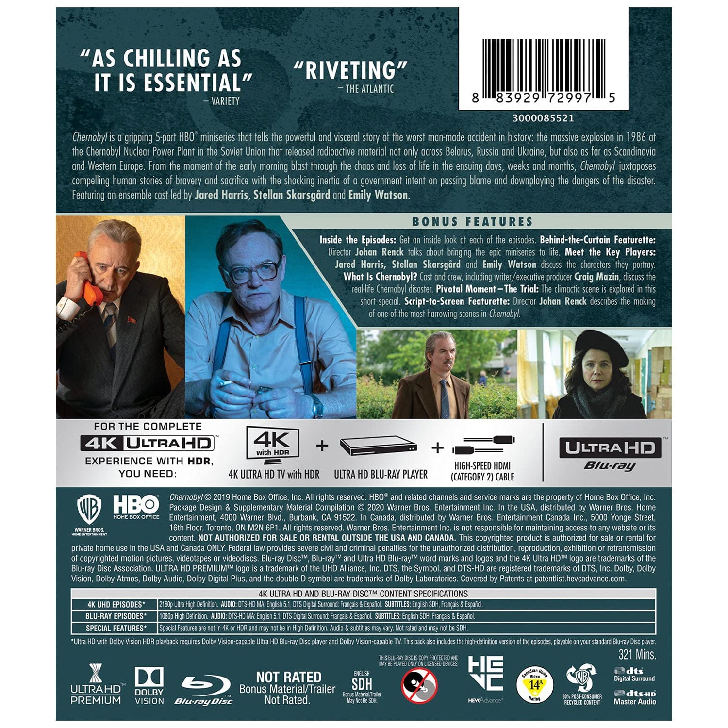 Чернобыль. Мини сериал (2019) (англ. язык) (4K UHD + Blu-ray)