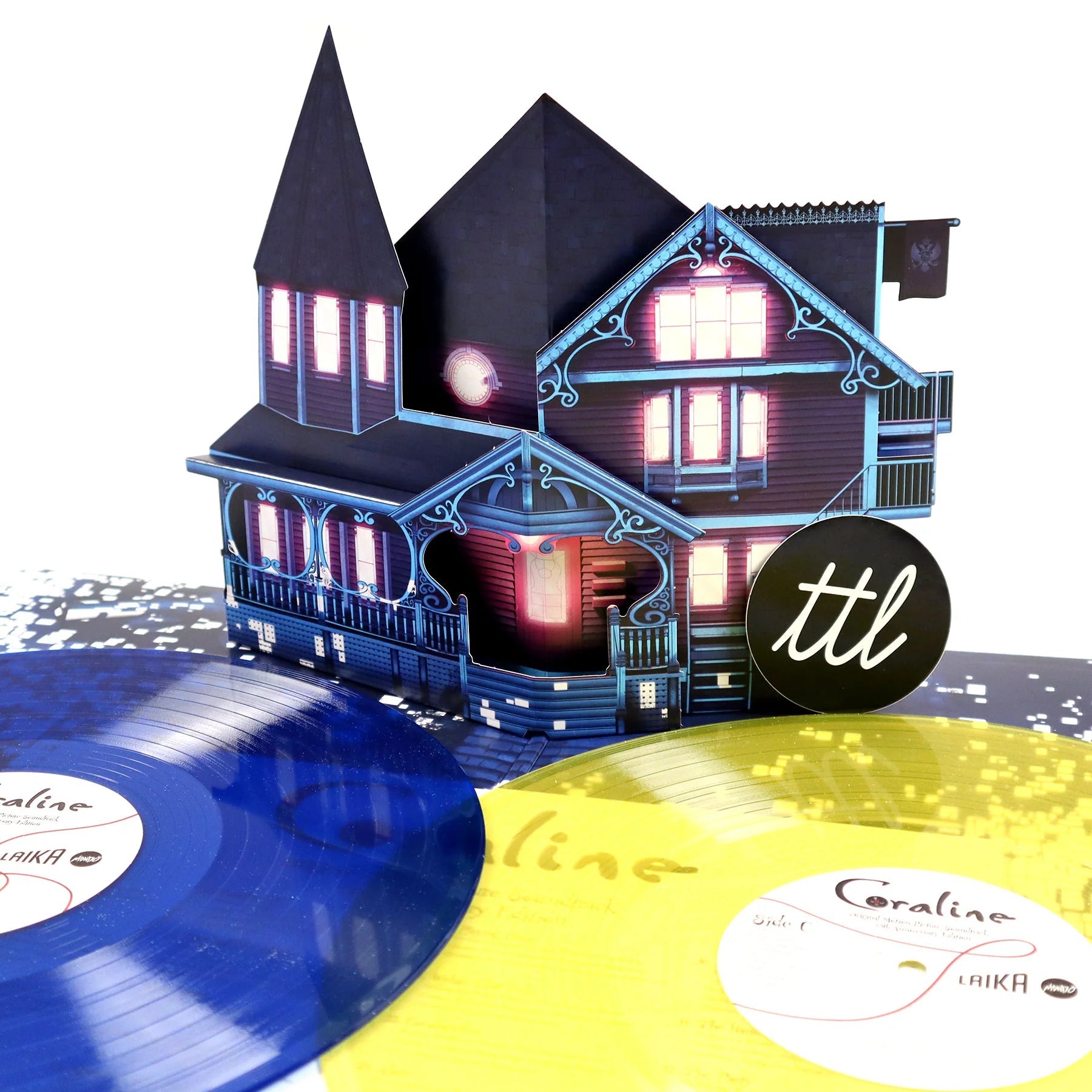 Coraline (Original Motion Picture Soundtrack) Limited 15th Anniversary Edition (Blue & Yellow Colored Vinyl 2LP)