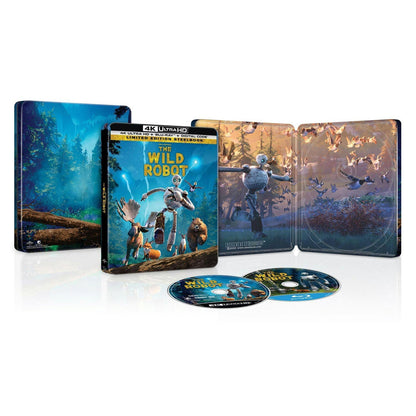 Дикий робот (2024) (англ. язык) (4K UHD + Blu-ray) Steelbook