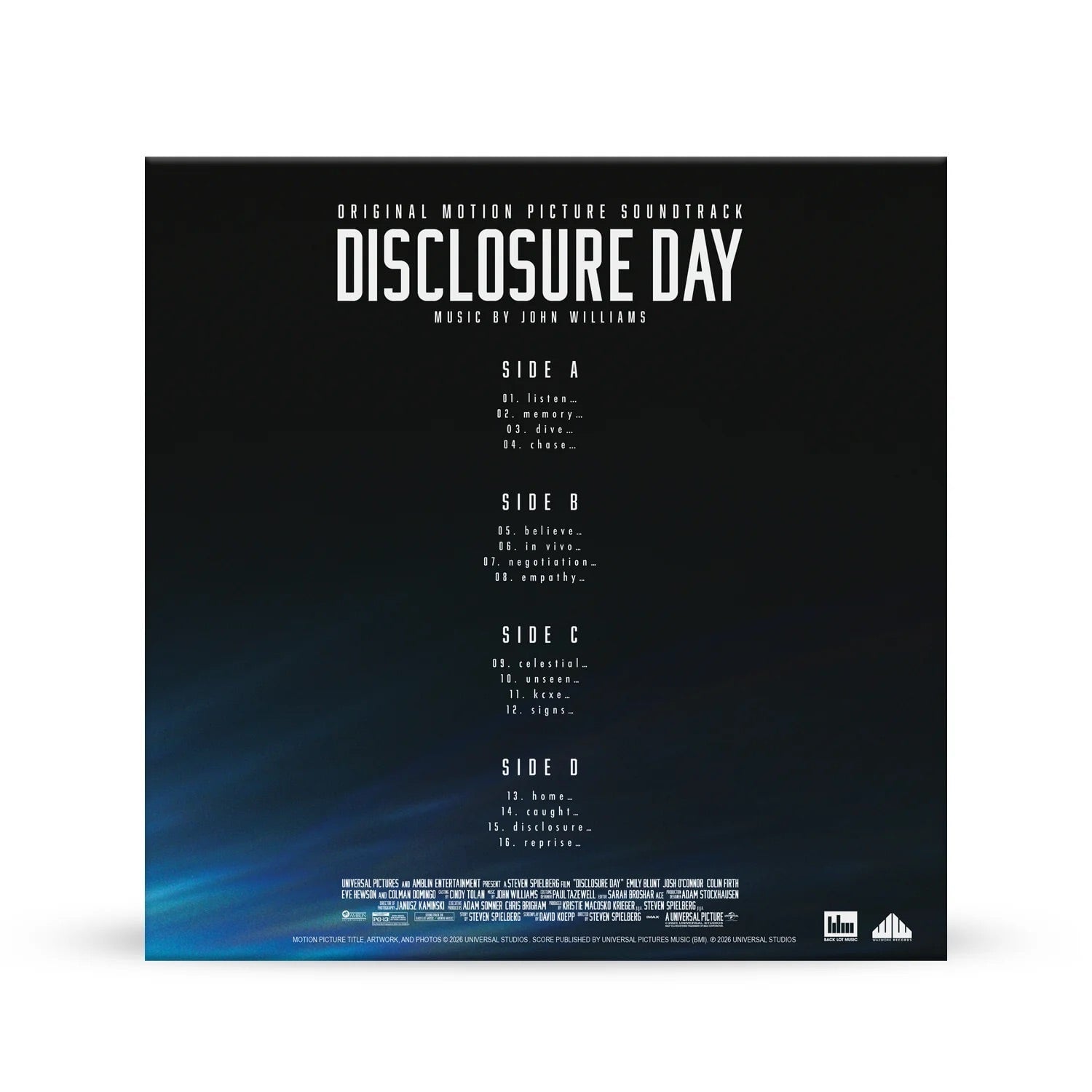 Disclosure Day (Original Motion Picture Soundtrack) (Blue Iris Colored Vinyl 2LP)