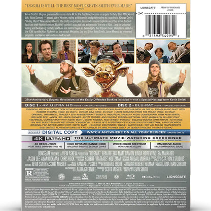 Догма (1999) (англ. язык) (4K UHD + Blu-ray) Steelbook [25th Anniversary]