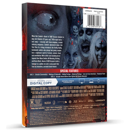 Дом 1000 трупов (2003) (англ. язык) (2 Blu-ray) Steelbook [Регион A]