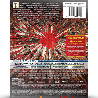 Достать ножи (2019) (англ. язык) (4K UHD + Blu-ray) Steelbook