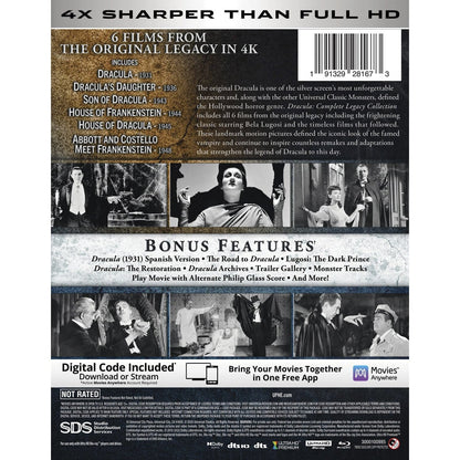 Дракула: Коллекция фильмов (1931-1948) (англ. язык) (4K UHD Blu-ray)