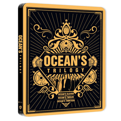 Друзья Оушена: Трилогия (англ. язык) (4K UHD + Blu-ray) Steelbook