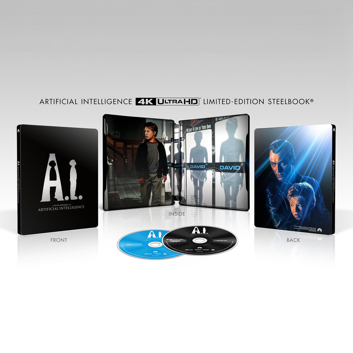 Искусственный разум (2001) (англ. язык) (4K UHD + Blu-ray) Steelbook
