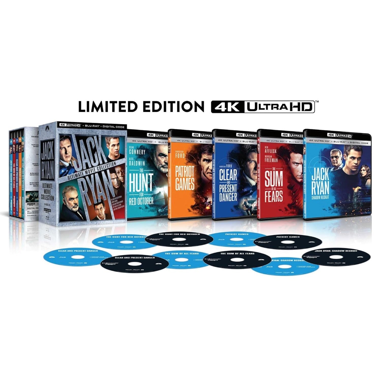 Джек Райан: Коллекция 5 фильмов (4K UHD + Blu-ray)