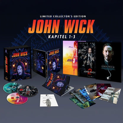 Джон Уик 1-3 (англ. язык) (4K UHD Blu-ray) Steelbook Limited Collector's Edition