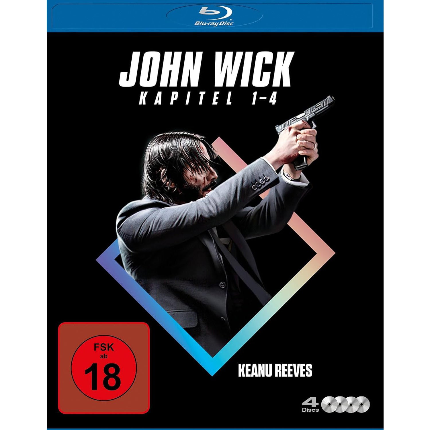 Джон Уик 1-4 (англ. язык) (Blu-ray)