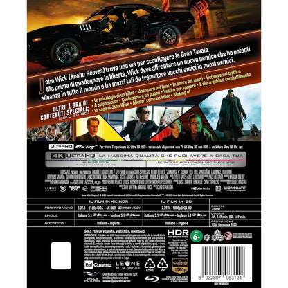Джон Уик 4 (2023) (англ. язык) (4K UHD + Blu-ray) Steelbook