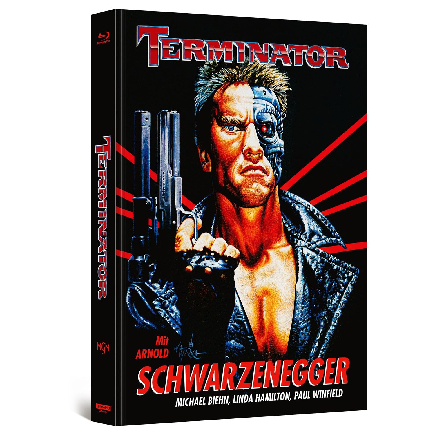 Терминатор (1984) (англ. язык) (4K UHD + Blu-ray + Bonus Blu-ray) Ultimate Edition w/Mediabook [Cover B]