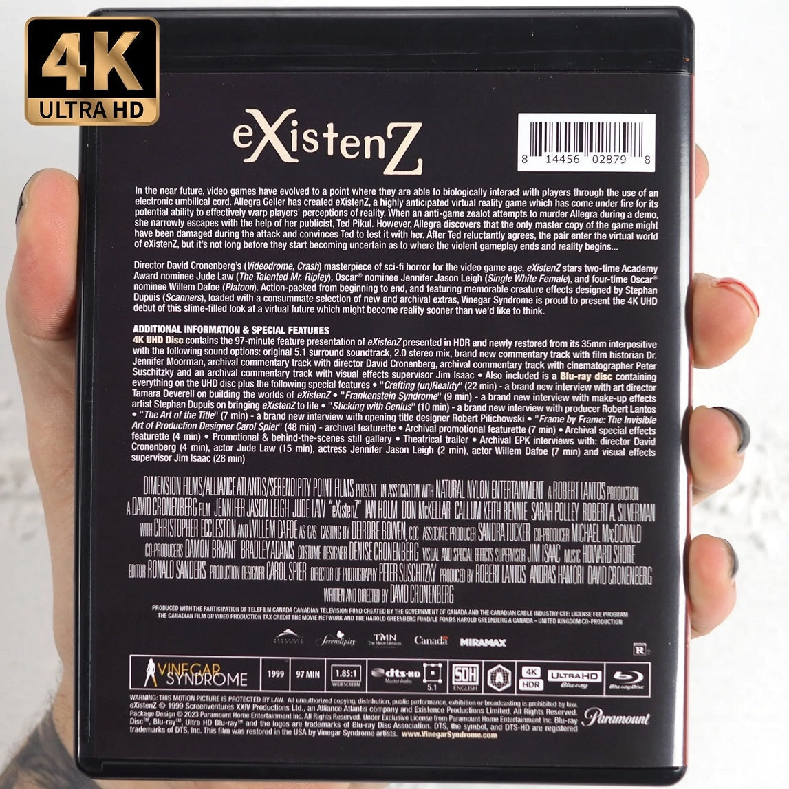 eXistenZ (1999) (4K UHD + Blu-ray) Limited Edition