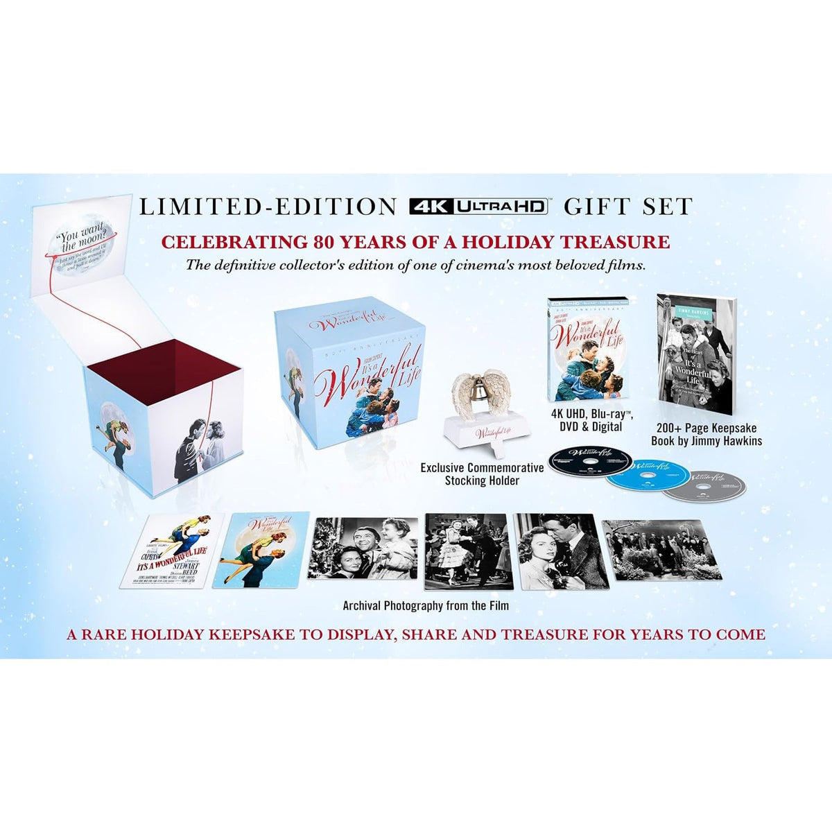 Эта замечательная жизнь (1946) (англ. язык) (4K UHD + Blu-ray + DVD) Limited-Edition 80th Anniversary Deluxe Gift Set