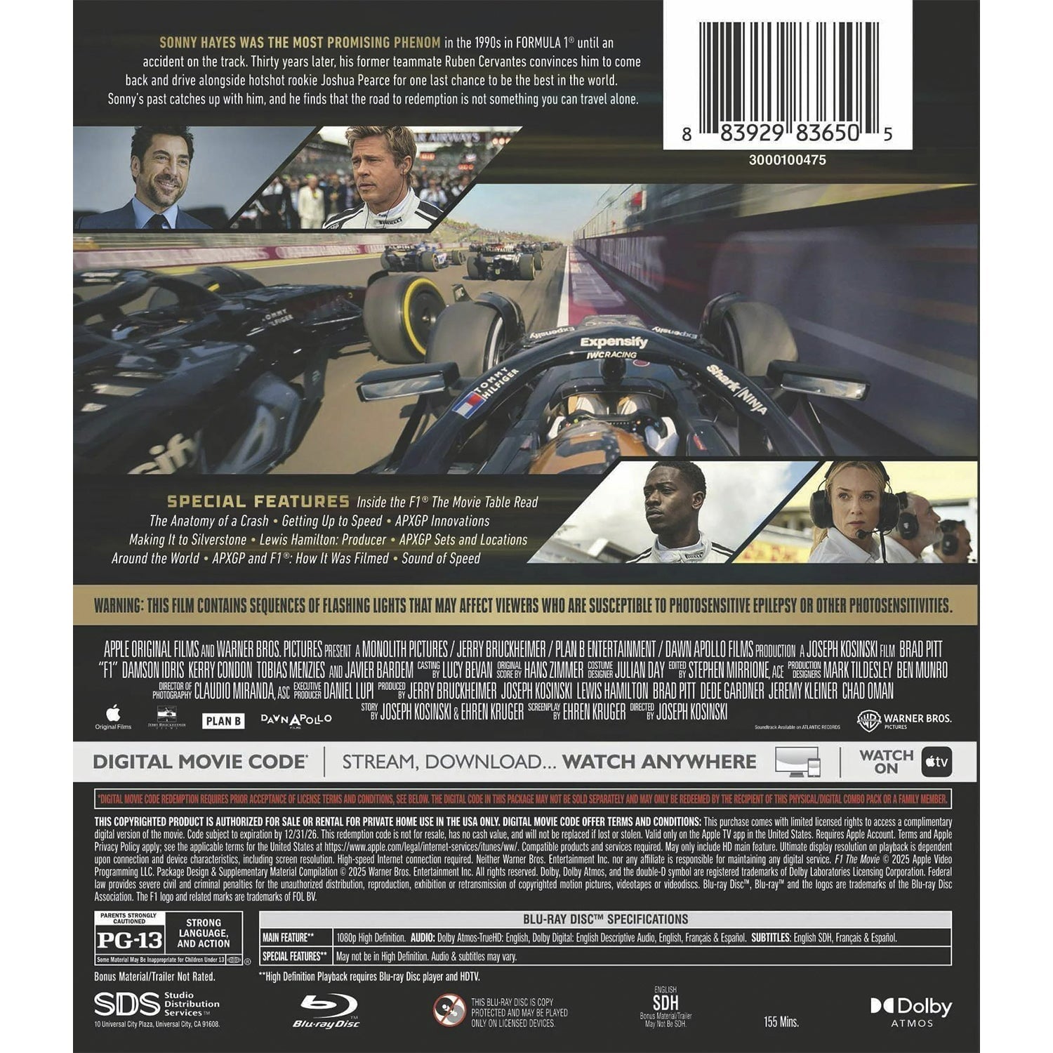 F1: The Movie (2025) (Blu-ray) – Bluraymania
