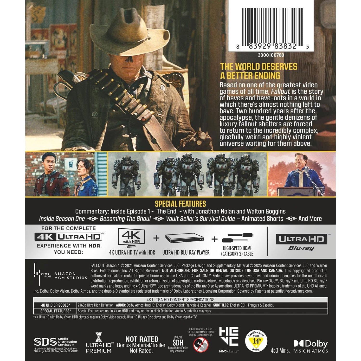 Fallout: Сезон 1 (англ. язык) (4K UHD Blu-ray)