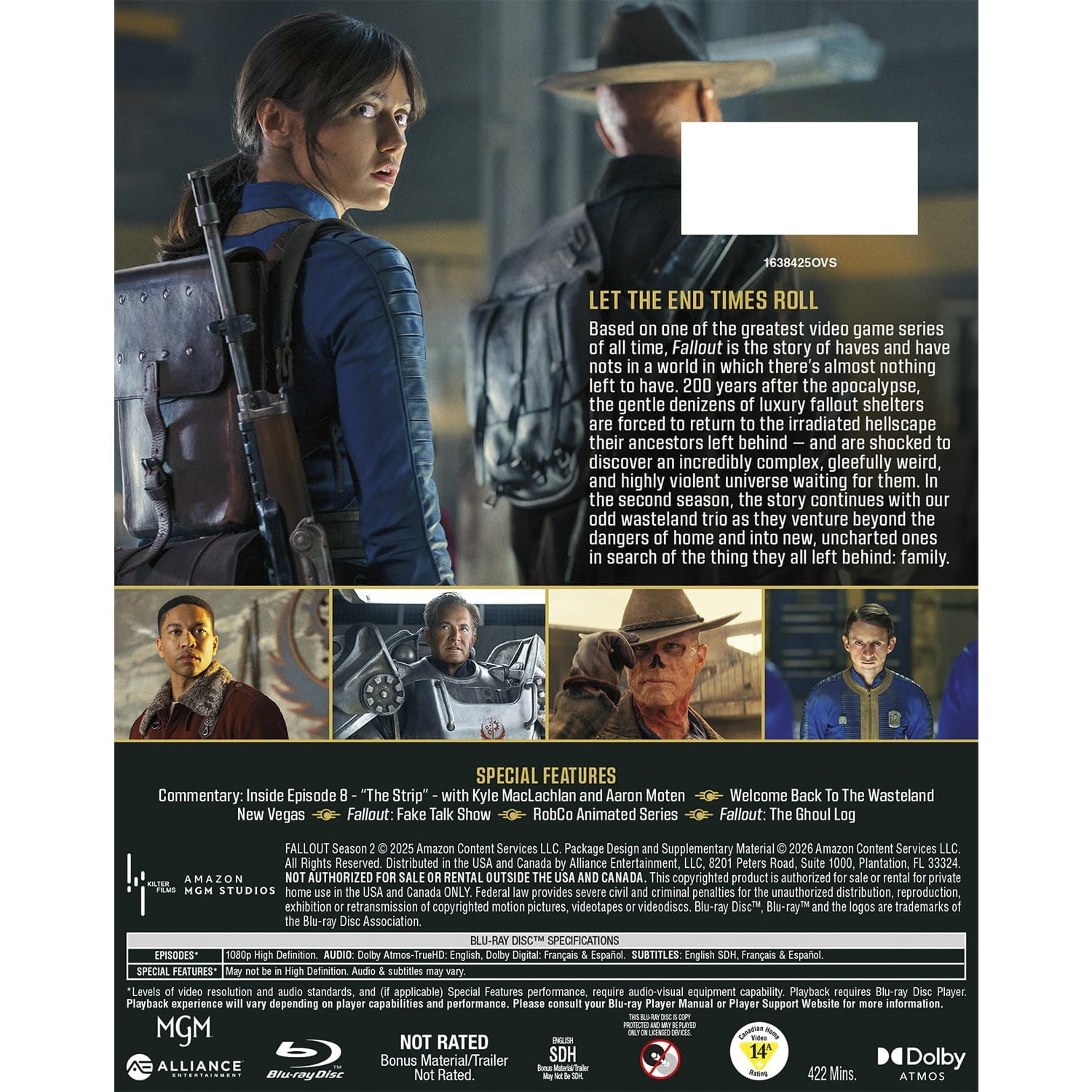 Fallout: Сезон 2 (англ. язык) (3 Blu-ray)