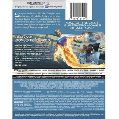 Фантастическая четвёрка: Первые шаги (2025) (англ. язык) (4K UHD + Blu-ray)