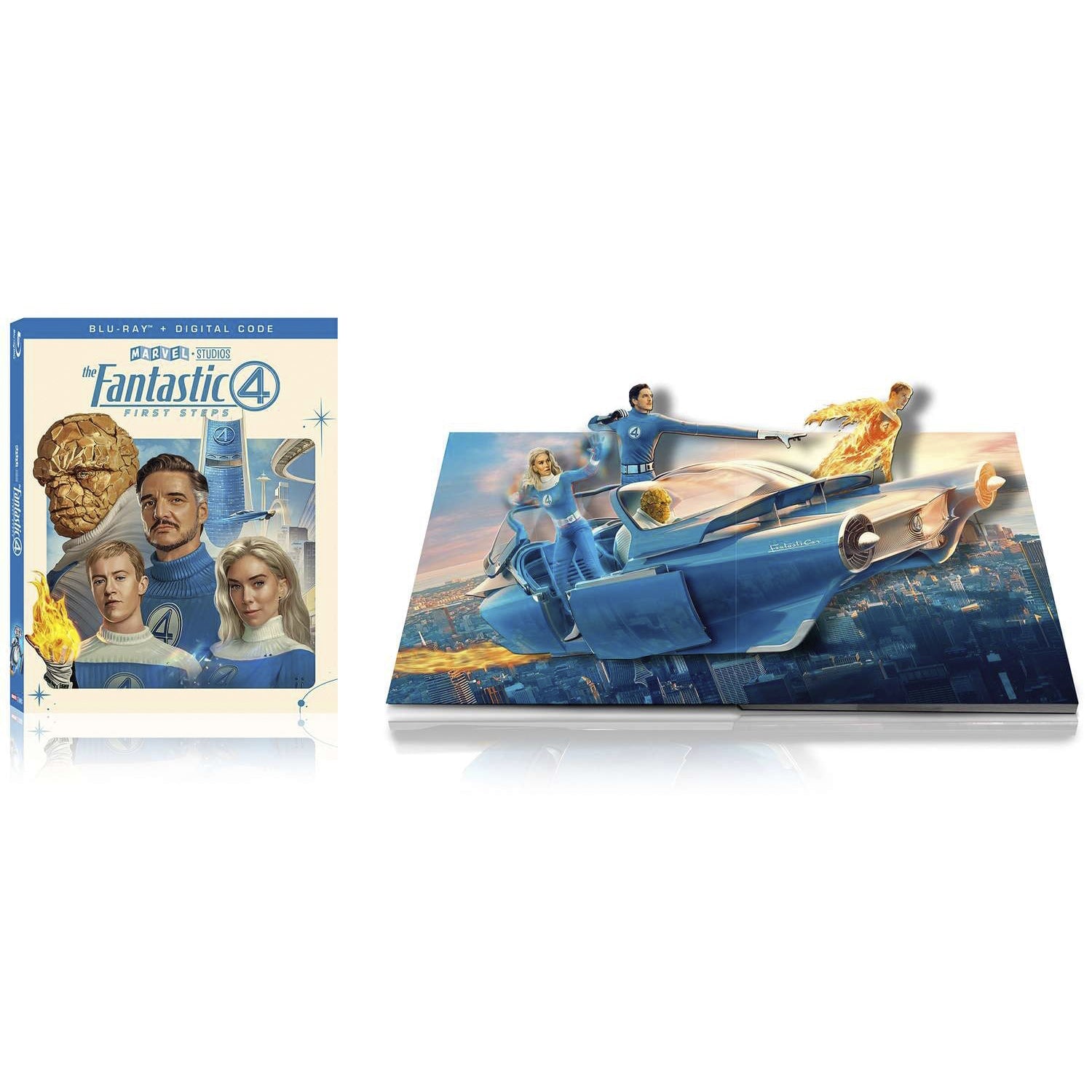 Фантастическая четвёрка: Первые шаги (2025) (англ. язык) (Blu-ray) Exclusive Slipcover + Pop-Up Display