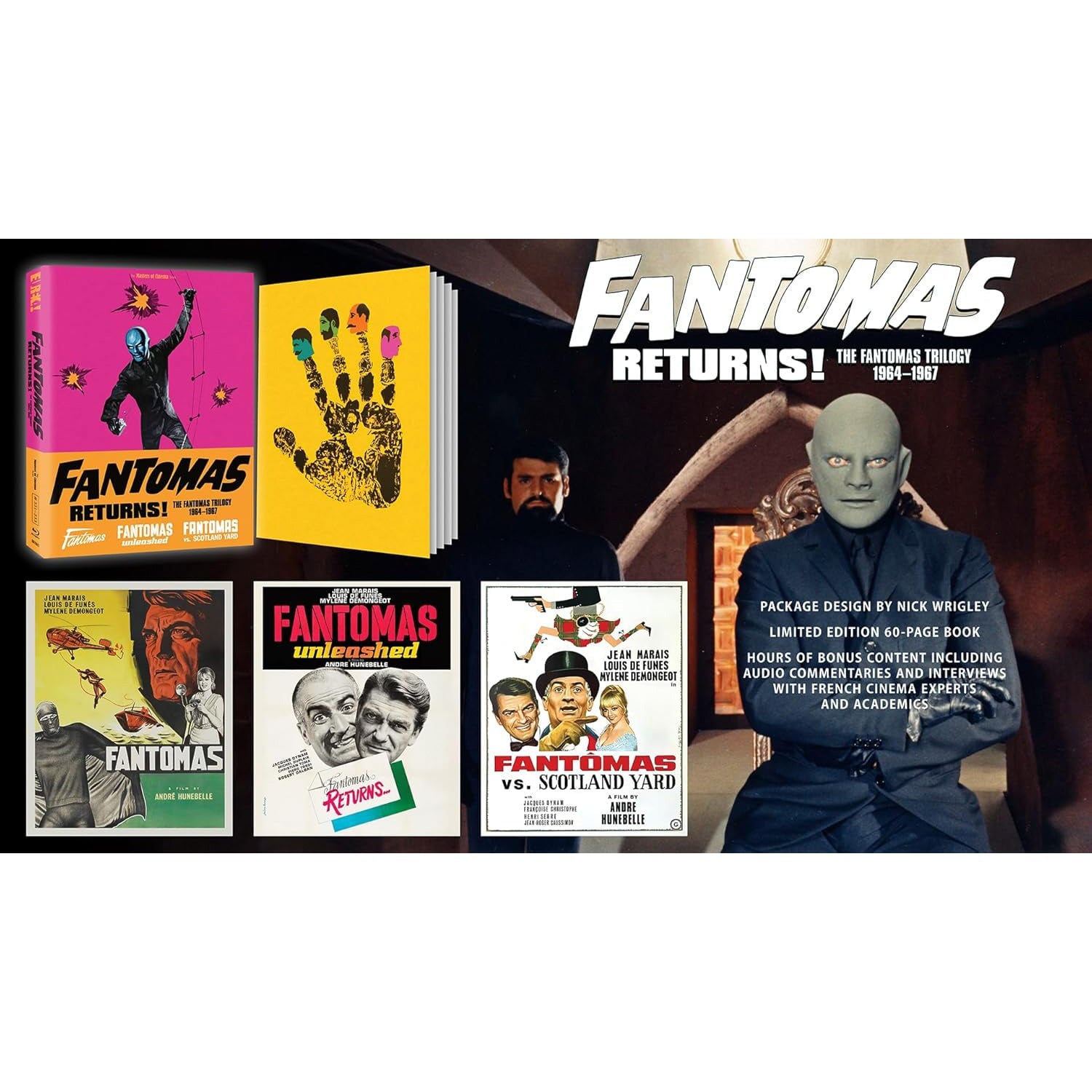 Fantomas Returns: The Fantomas Trilogy (1964-1967) (English