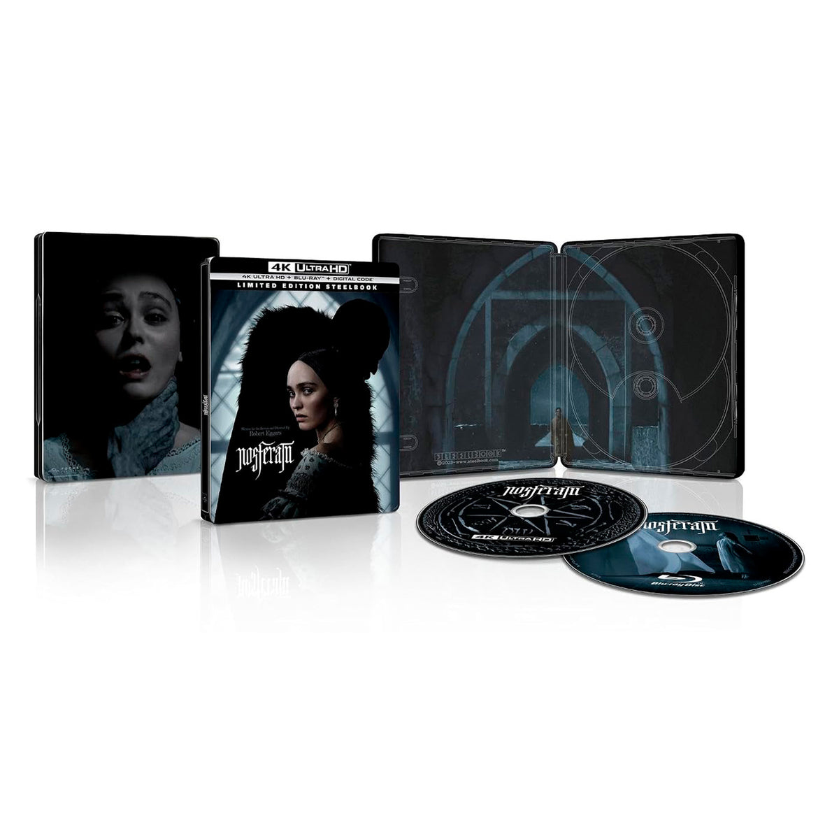 Носферату (2024) [Расширенная версия] (англ. язык) (4K UHD + Blu-ray) Limited Edition Steelbook