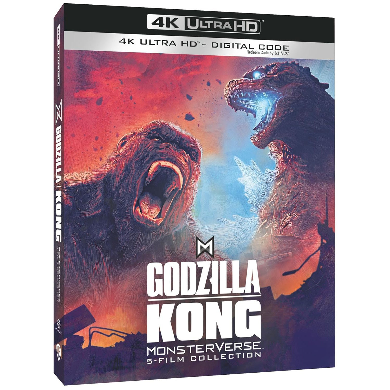 Годзилла/Конг Вселенная монстров: Коллекция 5 фильмов (англ. язык) (4K UHD + Bonus Blu-ray)