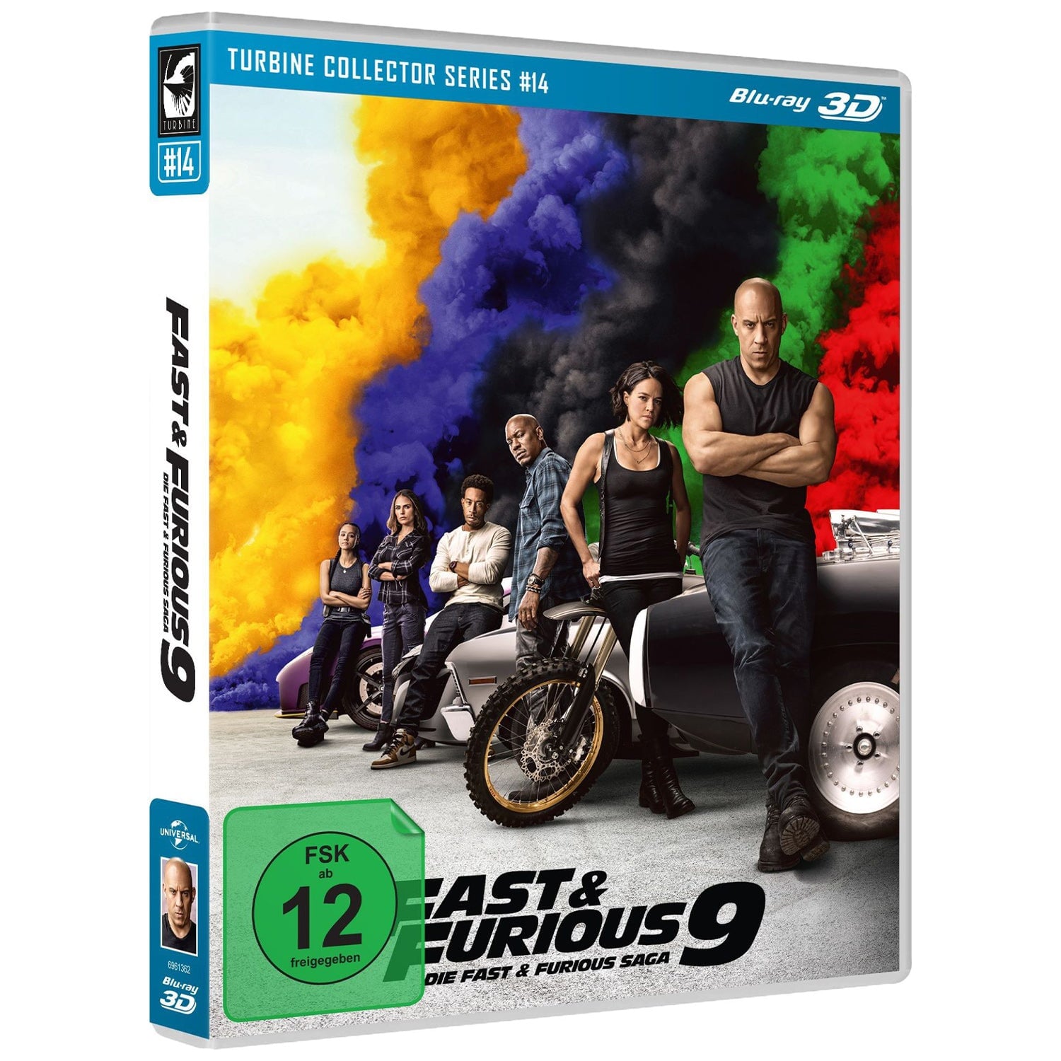 Форсаж 9 (2021) (англ. язык) (3D Blu-ray) Turbine Collector Series #14 (Blu-ray 3D)
