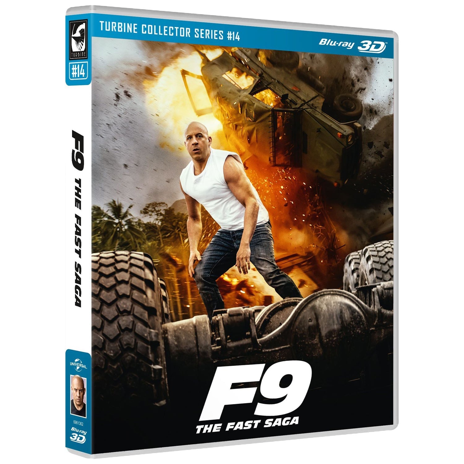 Форсаж 9 (2021) (англ. язык) (3D Blu-ray) Turbine Collector Series #14 (Blu-ray 3D)