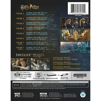 Гарри Поттер + Фантастические твари: Полная Коллекция (англ. язык) (4K UHD Blu-ray)