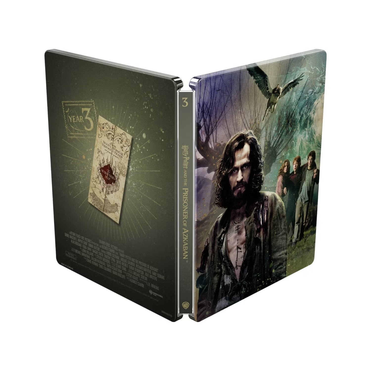 Гарри Поттер: Полная Коллекция (англ. язык) (8 x 4K UHD + 8 x Bonus Blu-ray) 25th Anniversary Steelbook Library Case Collection