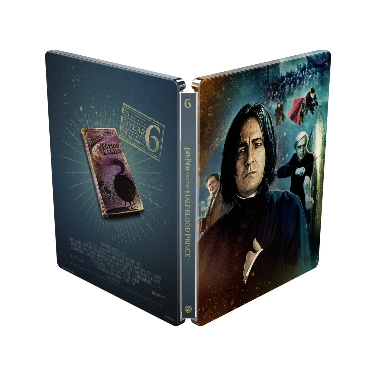 Гарри Поттер: Полная Коллекция (англ. язык) (8 x 4K UHD + 8 x Bonus Blu-ray) 25th Anniversary Steelbook Library Case Collection