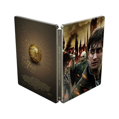 Гарри Поттер: Полная Коллекция (англ. язык) (8 x 4K UHD + 8 x Bonus Blu-ray) 25th Anniversary Steelbook Library Case Collection