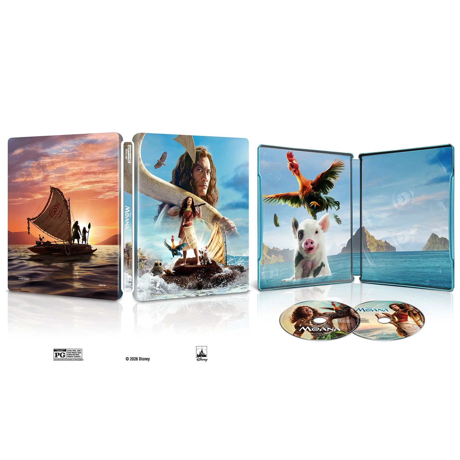 Moana (2026) (4K UHD + Blu-ray) Steelbook