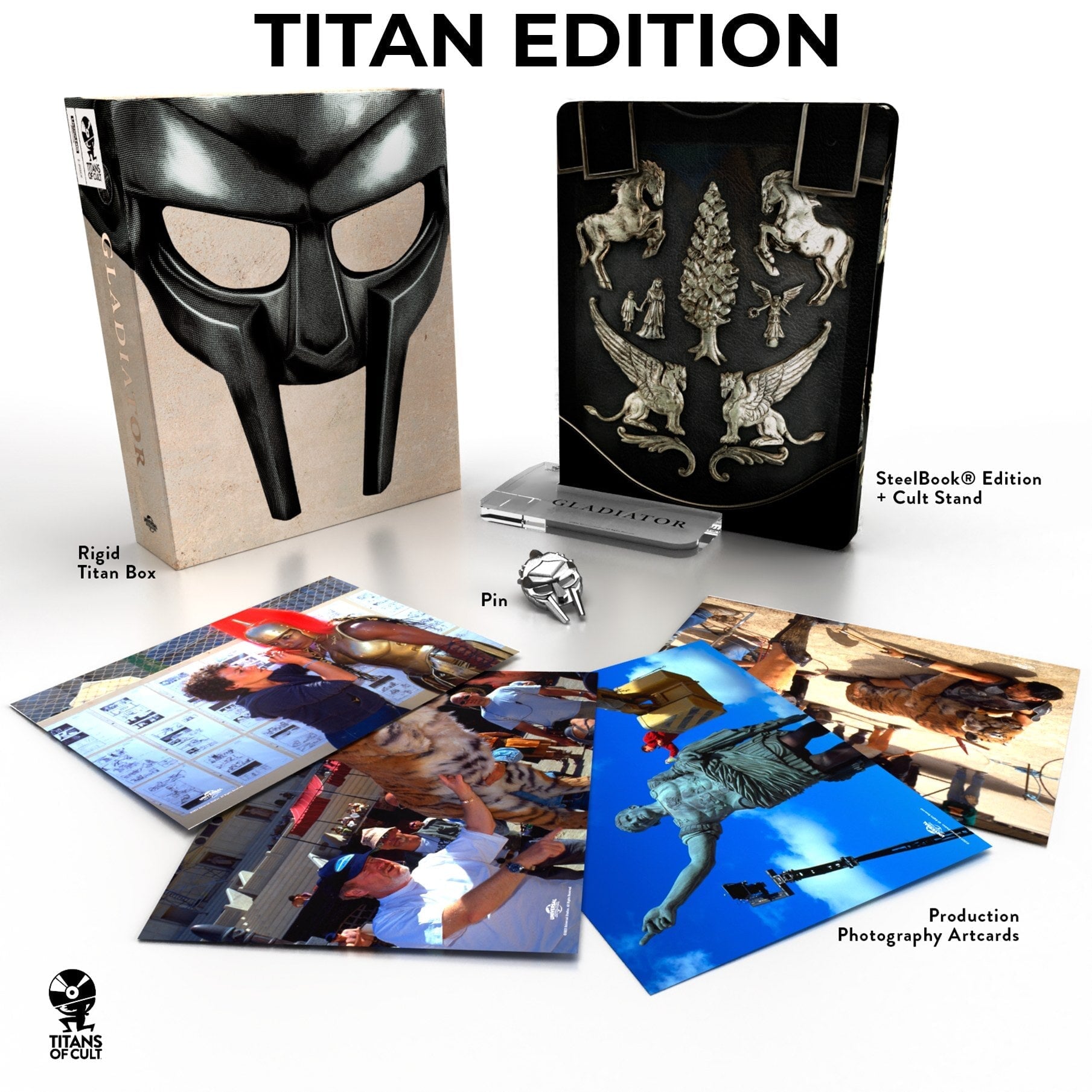 Гладиатор (англ. язык) (4K UHD + 2 Blu-ray) Titans of Cult Steelbook TITAN BOX